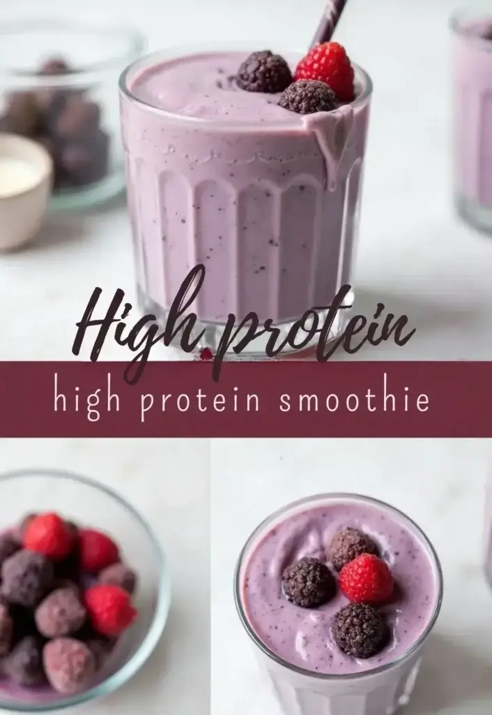 Healthy High Protein Smoothie (46 G.Per Serving)