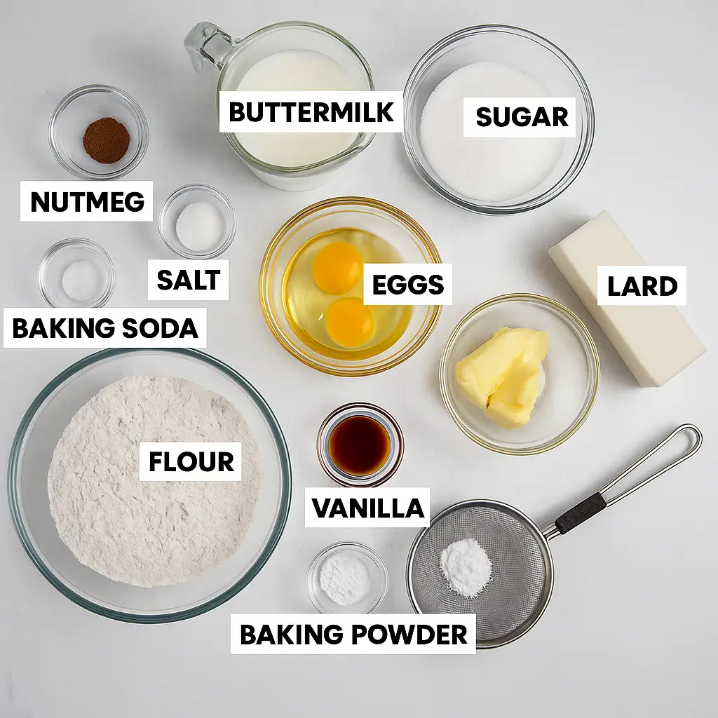 Cake Donut Recipe INGREDIENTS