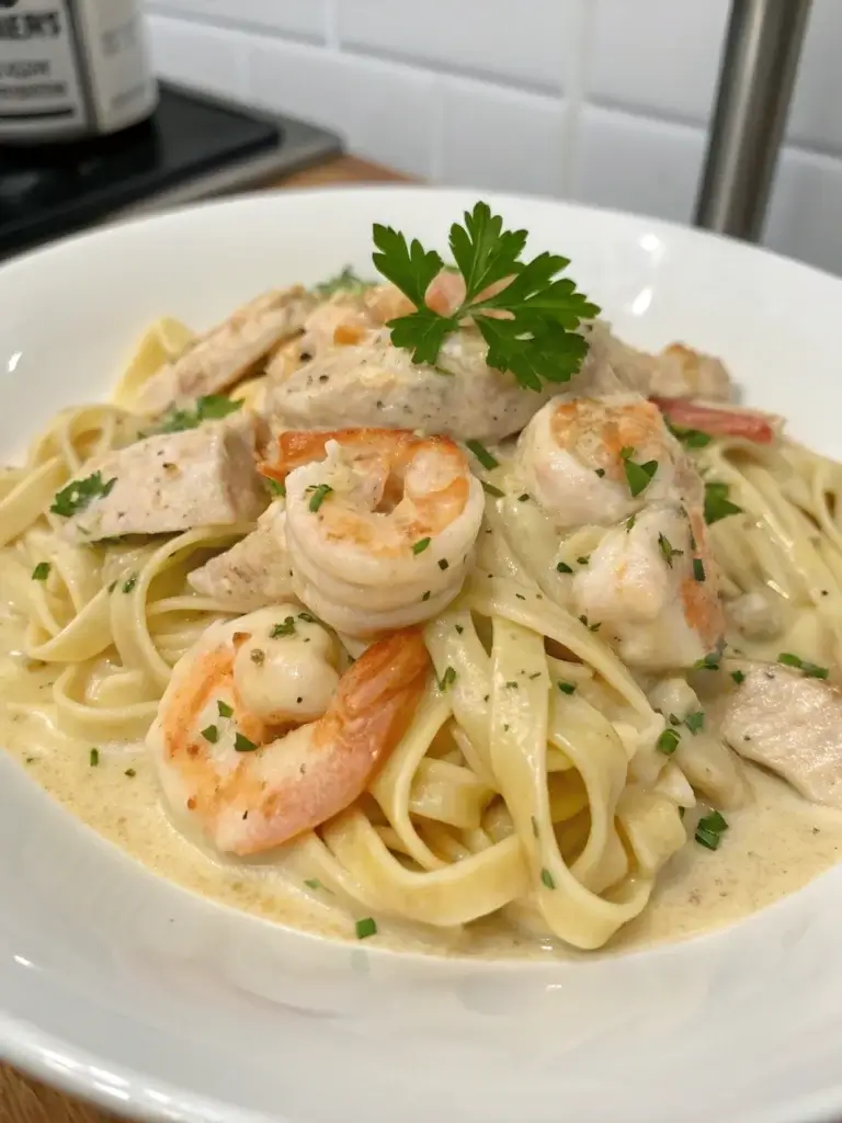 Chicken and Shrimp Alfredo: 7 Secrets for Creamy Perfection!