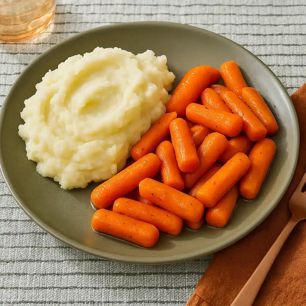 Mashed Potatoes, Glazed Carrots