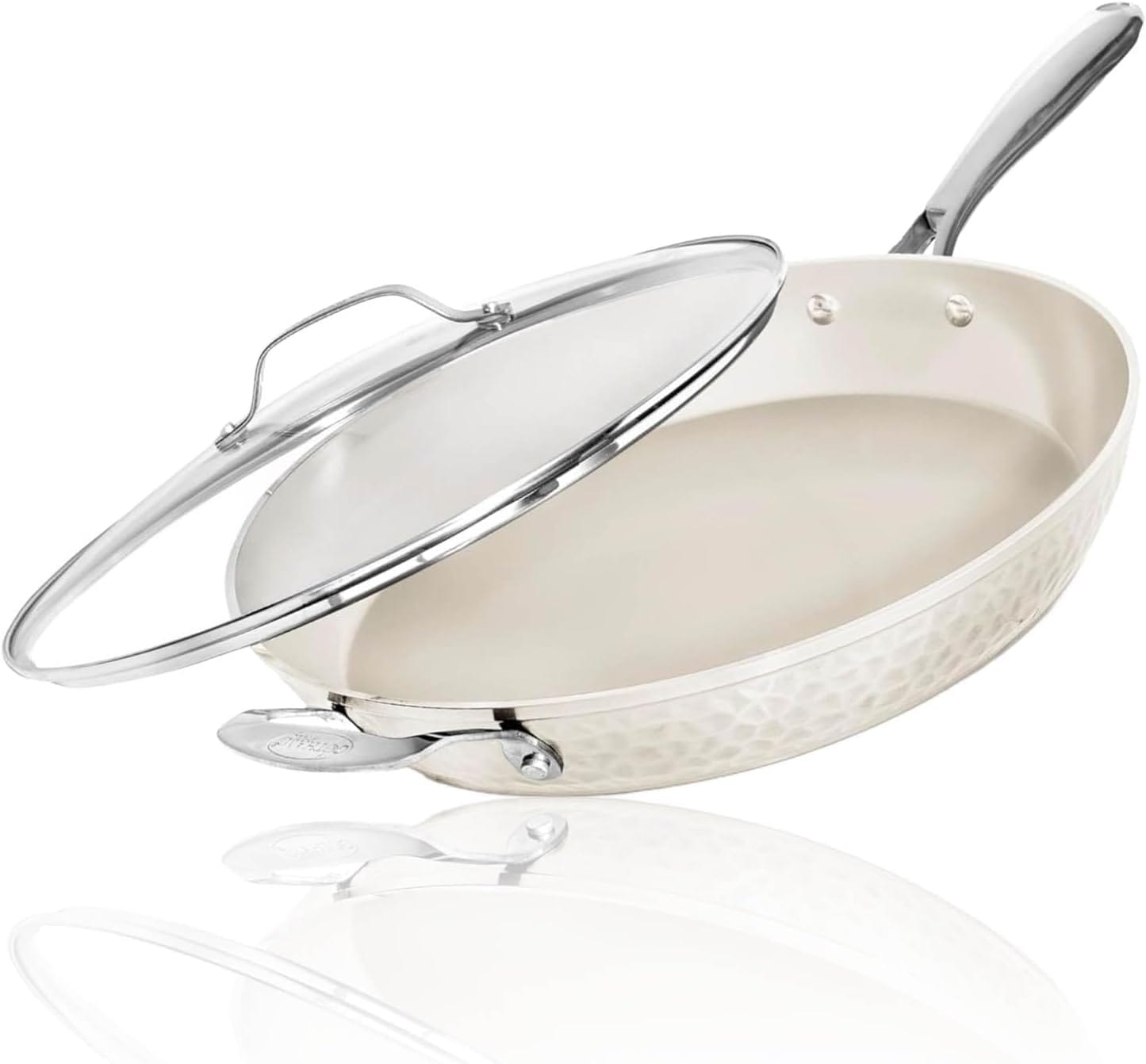 Large frying pan with deep sides