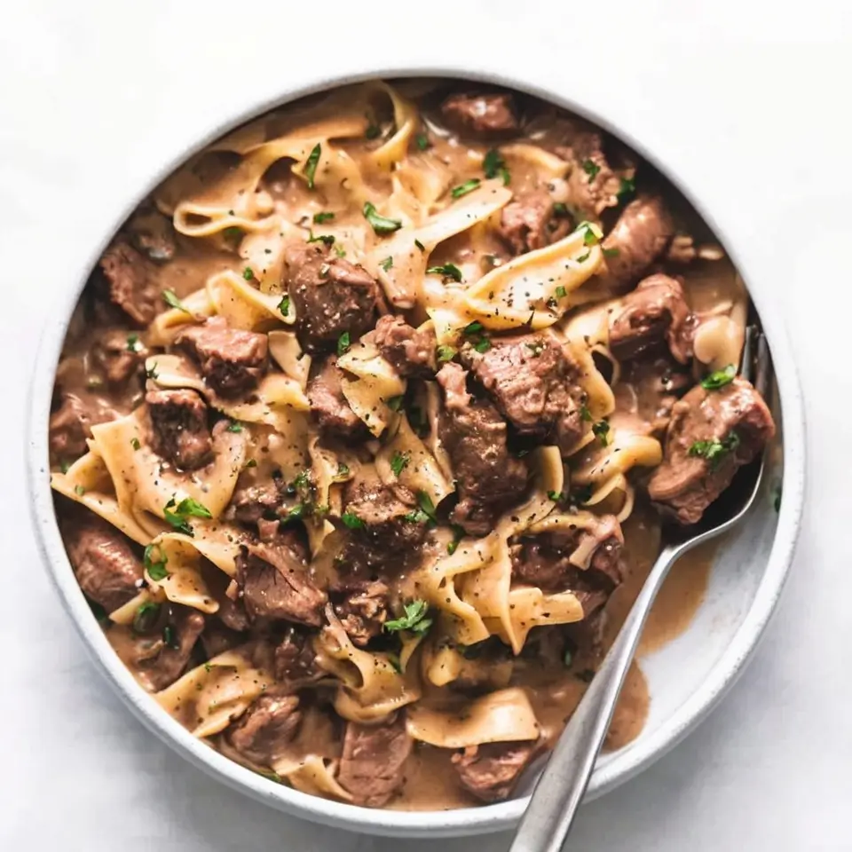 instant pot beef stroganoff