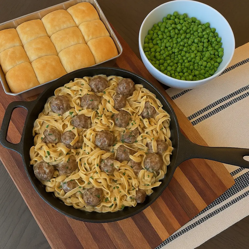beef stroganoff meatballs