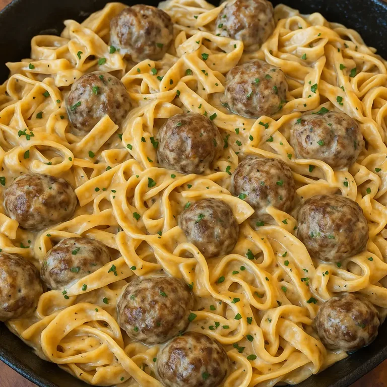 beef stroganoff meatballs