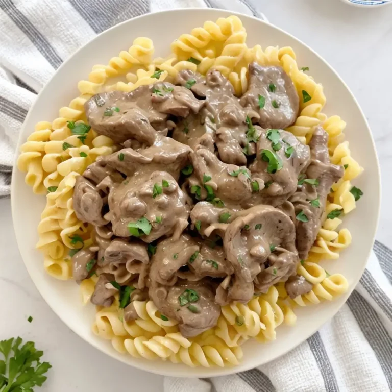 dairy free beef stroganoff